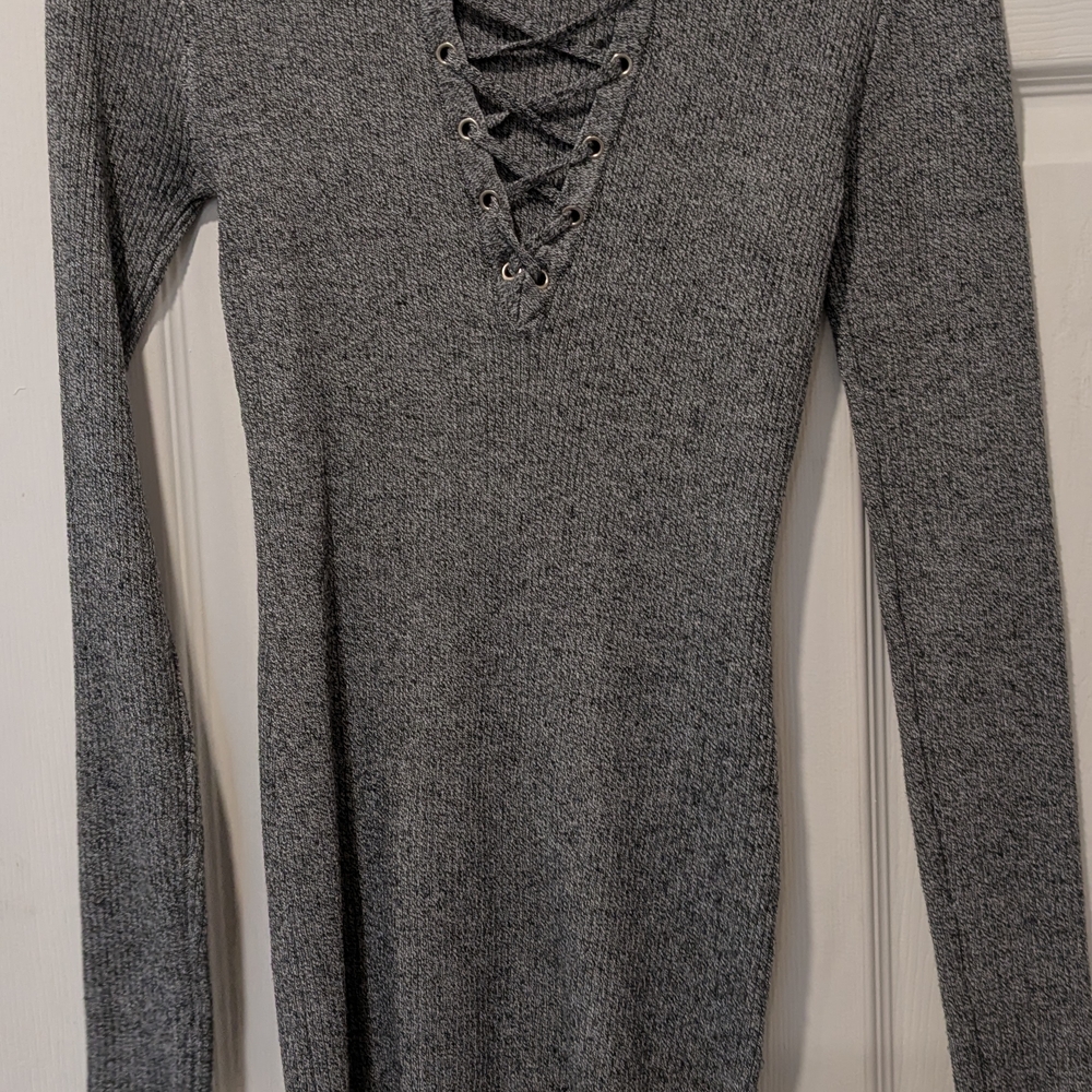 Yoki Charcoal Knit Sweater